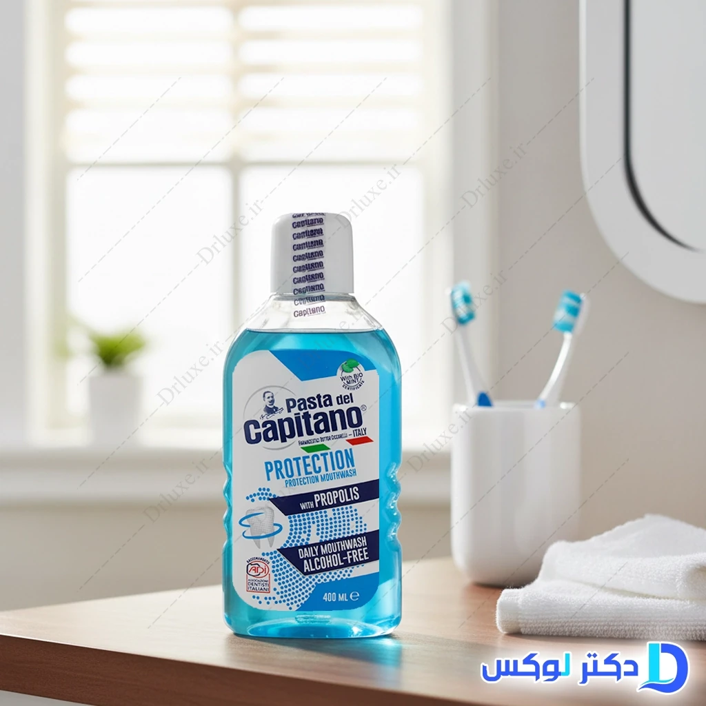 دهان شویه محافظ دندان پروپولیس کاپیتانو 400 میلی‌لیتر